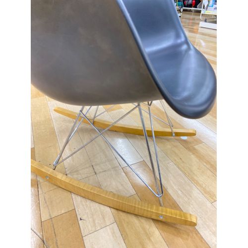 Herman Miller (ハーマンミラー) ロッキングシェルチェア ブラック Eames Molded Plastic Arm Shell Chair ロッカーベース