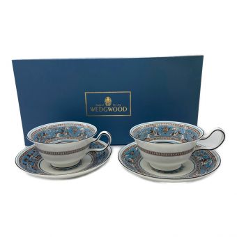 Wedgwood (ウェッジウッド) カップ&ソーサー フロレンティーン・ターコイズ 2Pセット