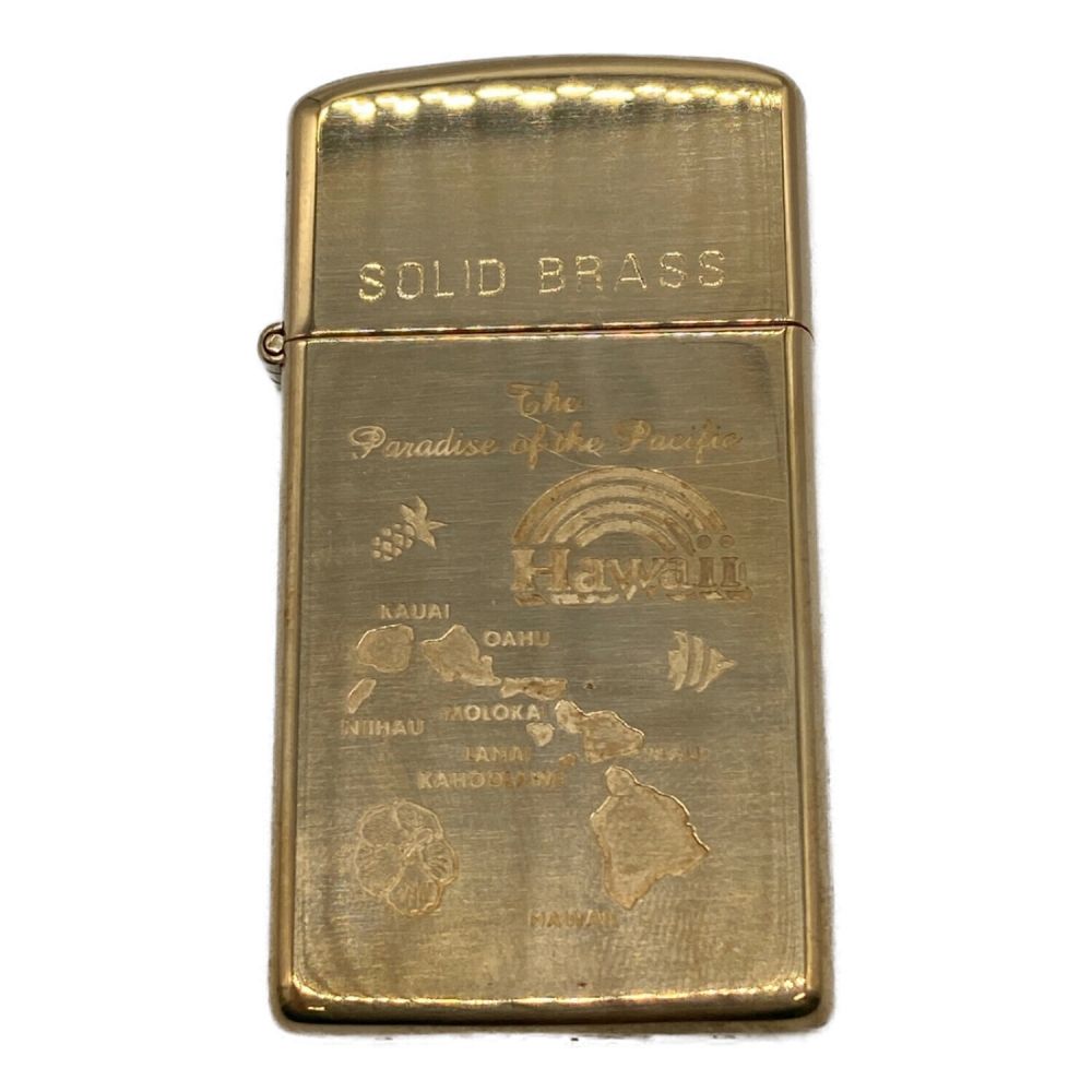 ZIPPO (ジッポ) ZIPPO SOLID BRASS Hawaii 1993年製 USA製｜トレファク