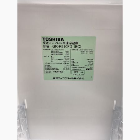 TOSHIBA (トウシバ) 6ドア冷蔵庫 172 GR-P510FD 2019年製 509L 