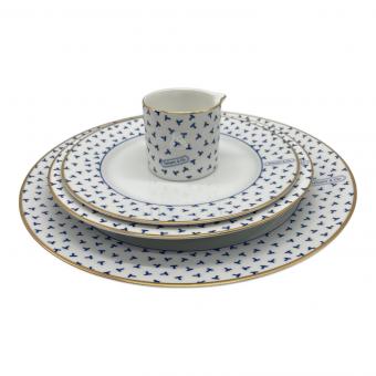 TIFFANY & Co. (ティファニー) ディナーセット ダンシングT プレート×5 スーププレート×5 ソースポット×1 プレート(大)×1