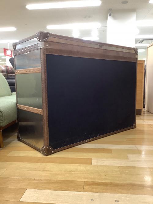 HALO (ハロ) 3段チェスト シルバー×ブラウン ETON MEDIUM CHEST BRUSHED STEEL 41 2段引き出し 1枚扉