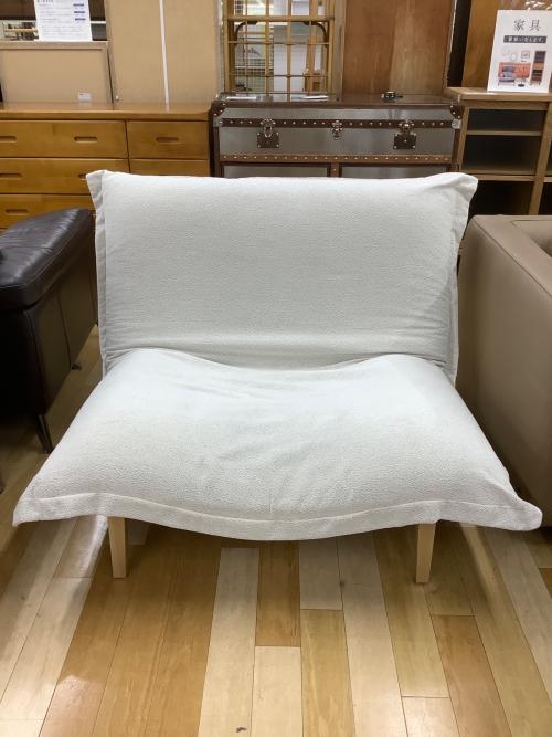 ligne roset (リーンロゼ) リクライニングソファー ホワイト 52 1人掛け ファブリック Calin