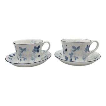 Wedgwood (ウェッジウッド) カップ&ソーサー 保存ヨゴレ有 ▲ ストロベリーブルー 2Pセット