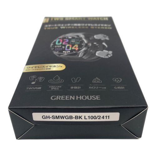 GreenHouse (グリーンハウス) スマートウォッチ 511 未開封品 GH-SMWGB-BK -