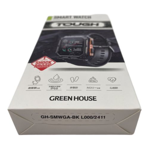 GreenHouse (グリーンハウス) スマートウォッチ 504 未開封品 GH-SMWGA-BK