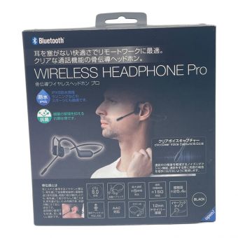 ゲオ 骨伝導ワイヤレスヘッドホン Proマイク付N6S GRFD-BCH N6S BK