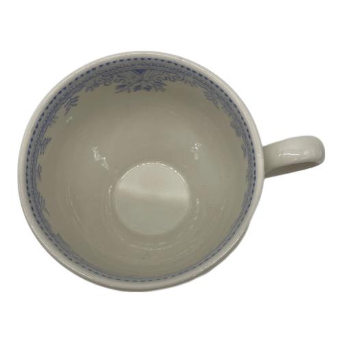 BURLEIGH (バーレイ) カップ&ソーサー 底ヨゴレ有 花柄 ホワイト×ブルー ブルーアジアティックフェザンツ
