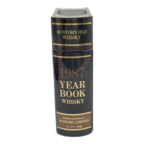 サントリー ウィスキー 1987 YEAR BOOK WHISKY 660ml 箱付 オールド ブックボトル 【特級】 未開封