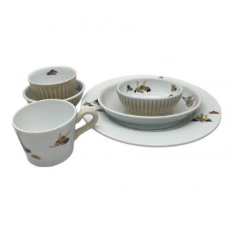 深川製磁 (フカガワセイジ) お子様揃 かぶと絵 6Pセット