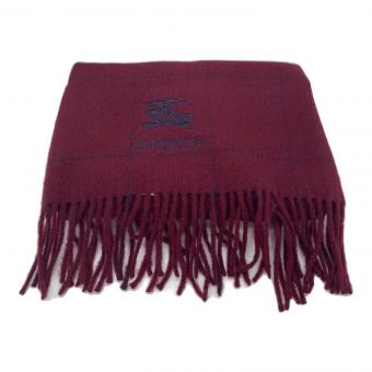 Burberrys (バーバリーズ) 膝掛け 70×125cm ウール100％  ボルドー FGC5005510 ▲