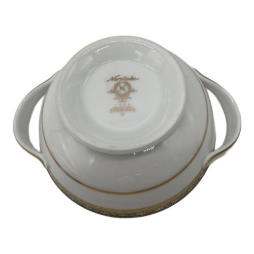 Noritake (ノリタケ) シュガーポット ホワイト×ネイビー 金彩 SICILIAN BLUE