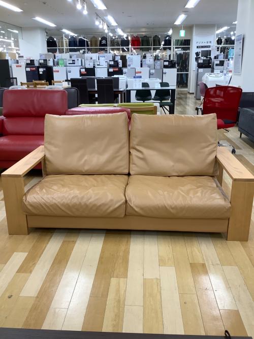 KEYUCA (ケユカ) 2.5人掛けソファー キャメル 212 アコードⅡ