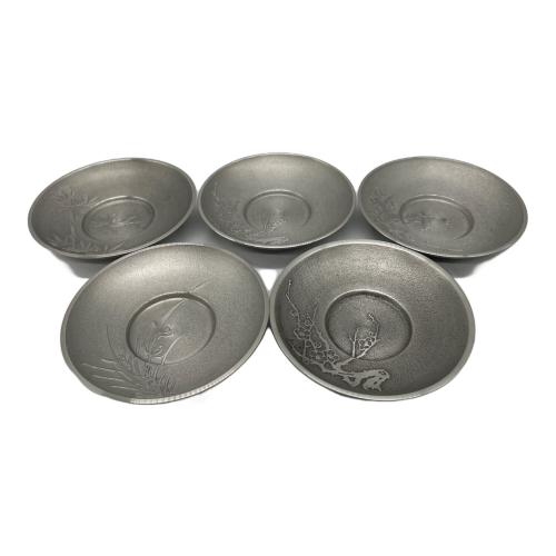 錫製茶托 5Pセット