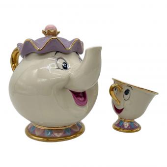DISNEY (ディズニー) ティーセット ポット婦人&チップ 美女と野獣 2Pセット
