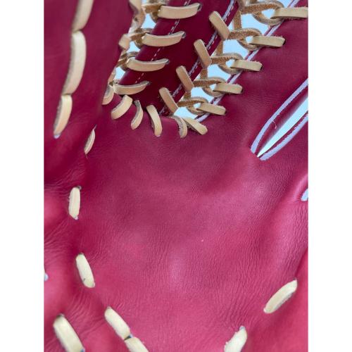 ATOMS (アトムズ) グローブ レッド×ベージュ 日本製 オールラウンド用 右投げ