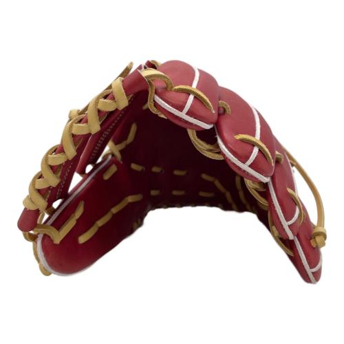 ATOMS (アトムズ) グローブ レッド×ベージュ 日本製 オールラウンド用 右投げ