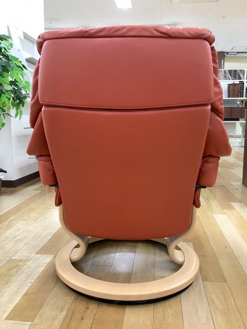 Ekornes (エコーネス) ストレスレスチェア オレンジレッド 231 オットマン付 レノ
