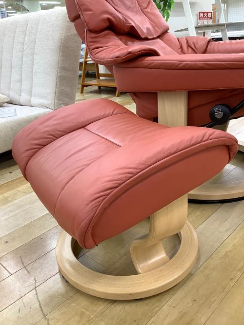 Ekornes (エコーネス) ストレスレスチェア オレンジレッド 231 オットマン付 レノ