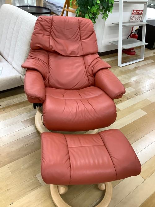 家具 生活家具 Ekornes ストレスレスチェア レッドブラウン