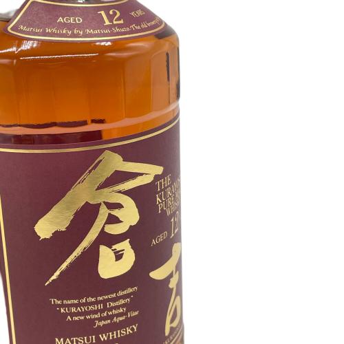 松井酒造 (マツイシュゾウ) ジャパニーズウィスキー 700ml 倉吉 12年 未開封 鳥取県