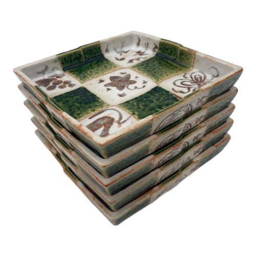 橘吉 (タチキチ) 銘々皿 ▲ 市松 5Pセット