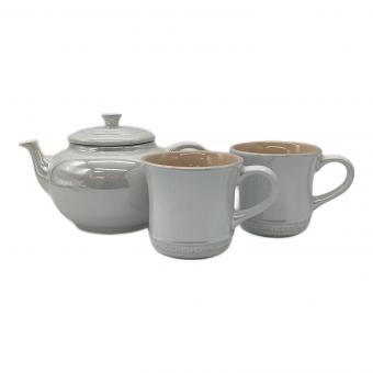 LE CREUSET (ルクルーゼ) ティーポットセット Small Teapot+2MugSS シルバー