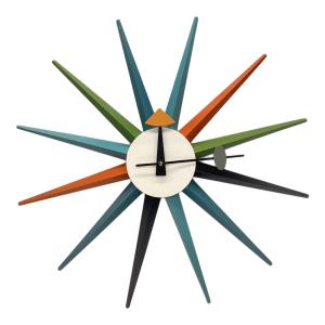 George Nelson 掛時計 Sunburst Clock キズ・塗装ハガレ・パーツ一部緩み有