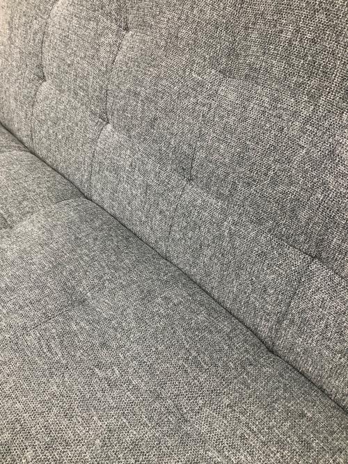 2人掛けソファー ナチュラル×グレー 12 ファブリック