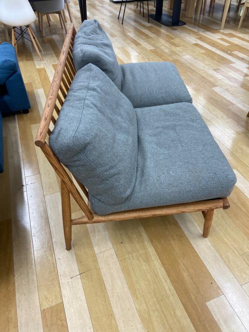 MOMO natural (モモナチュラル) 2人掛けソファー グレー 305