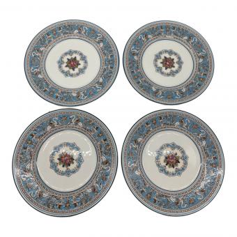 Wedgwood (ウェッジウッド) 15cmプレート 黒壺 フロレンティーン・ターコイズ 4Pセット