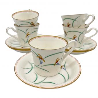 香蘭社 (コウランシャ) カップ&ソーサー  ホワイト 5Pセット