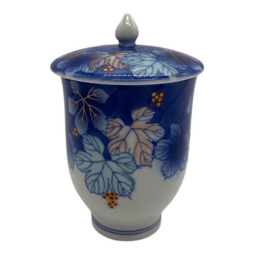 深川製磁 (フカガワセイジ) 睦揃 ブルー ▲ 赤絵葡萄