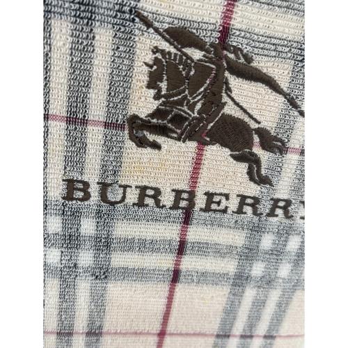 BURBERRY LONDON (バーバリーロンドン) タオルシーツ 40×240cm ホワイト×ブラウン 2p