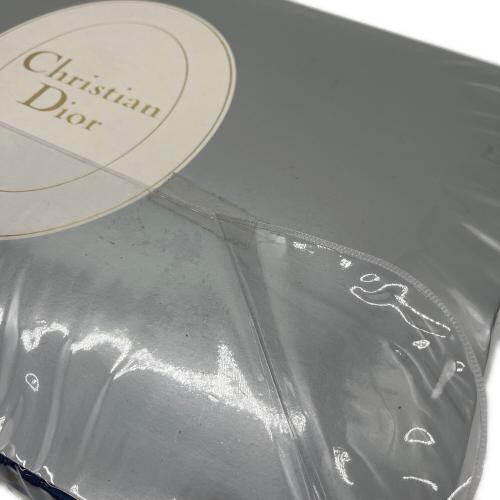 Christian Dior (クリスチャン ディオール) ボックスシーツ 140cm×200㎝ ネイビー