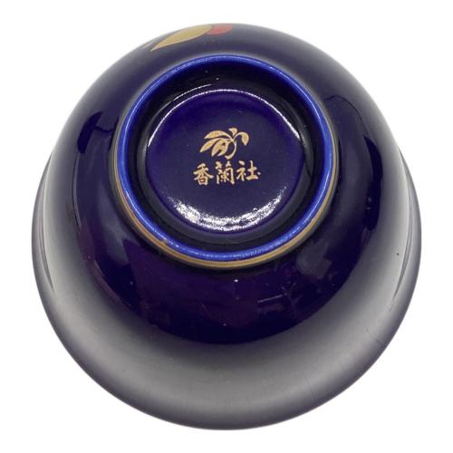 香蘭社 (コウランシャ) 茶器揃え ▲ 瑠璃 蝶