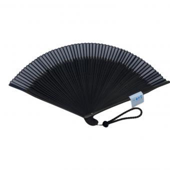 白竹堂 (ハクチクドウ) 扇子 ブラック 親黒檀六十間 ▲