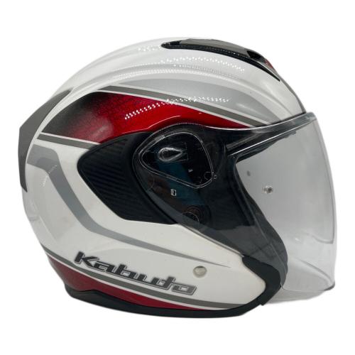 Kabuto (カブト) バイク用ヘルメット 59~60CM ホワイト EXCEED ニオイ有 2021年製 PSCマーク(バイク用ヘルメット)有