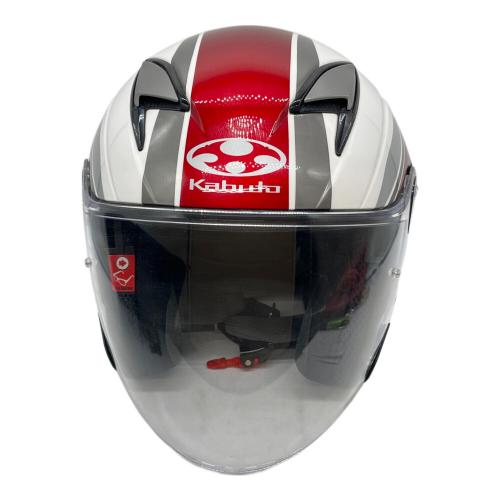 Kabuto (カブト) バイク用ヘルメット 59~60CM ホワイト EXCEED ニオイ有 2021年製 PSCマーク(バイク用ヘルメット)有