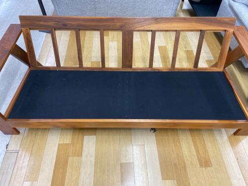 松本木工 2.5人掛けソファー ライトブラウン×グレー 122 ファブリック FORESTⅡ