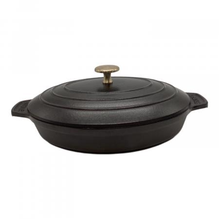 【未使用】Staub　ストウブ　ホットプレート　ホワイト　23cm Staub (ストウブ) オーバルホットプレート 23cm ブラック｜トレファク