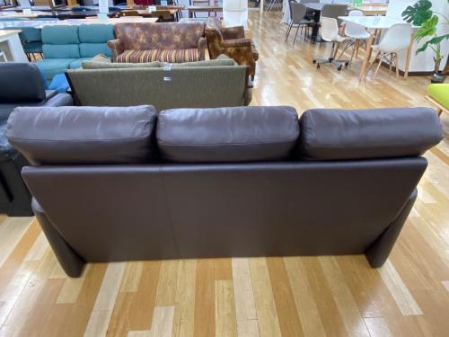 3人掛けソファー ブラウン 152