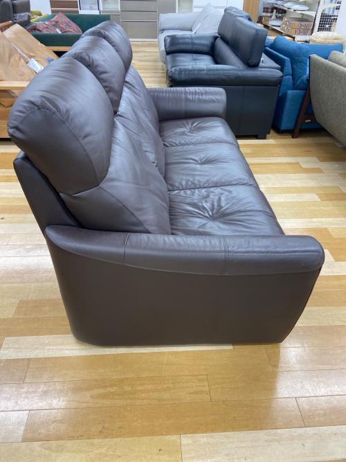 3人掛けソファー ブラウン 152