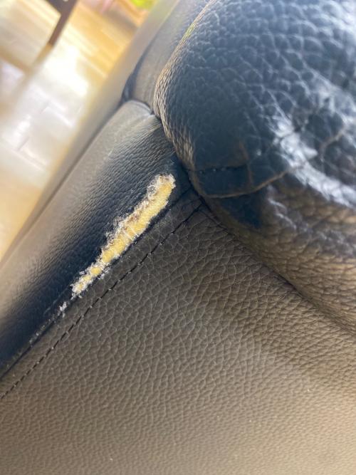 3人掛けソファー   半革