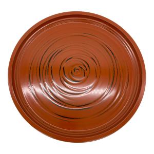 象彦 (ゾウヒコ) 丸盆 直径30cm 根来ロクロ目 中サイズ ▲