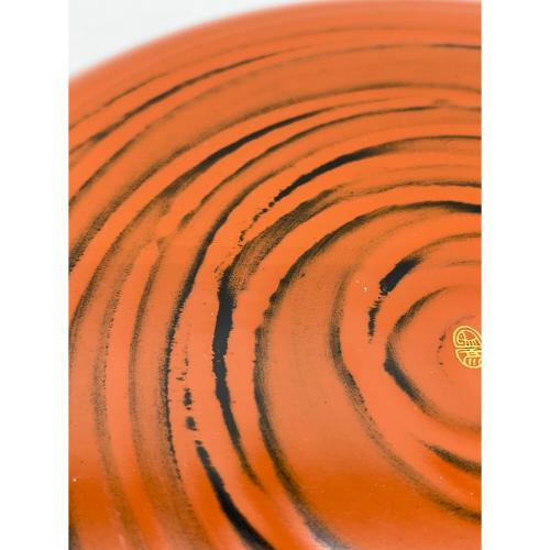 象彦 (ゾウヒコ) 丸盆 直径30cm 根来ロクロ目 中サイズ ▲