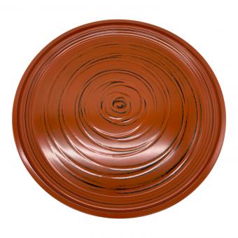 象彦 (ゾウヒコ) 丸盆 直径36cm 根来ロクロ目 大サイズ ▲