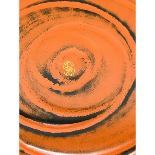 象彦 (ゾウヒコ) 丸盆 直径36cm 根来ロクロ目 大サイズ ▲