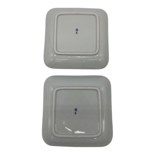 橘吉 (タチキチ) 取分け揃え ホワイト×グリーン はなぞめ 小皿5P 大皿1P