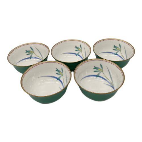 香蘭社 (コウランシャ) 湯呑み揃え グリーン セイントジョーン 5Pセット